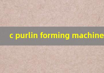 c purlin forming machine